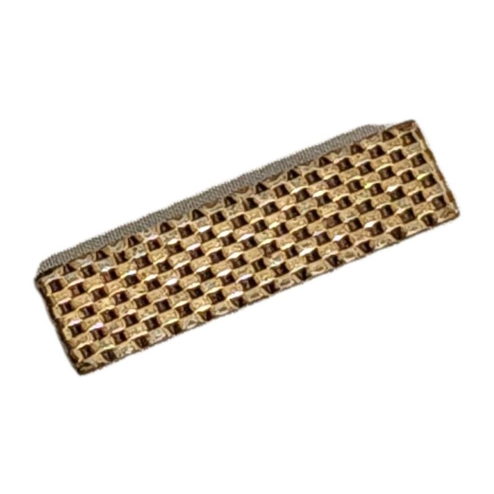 Kreisler 14K Rolled Gold Overlay Basketweave Tie Clip